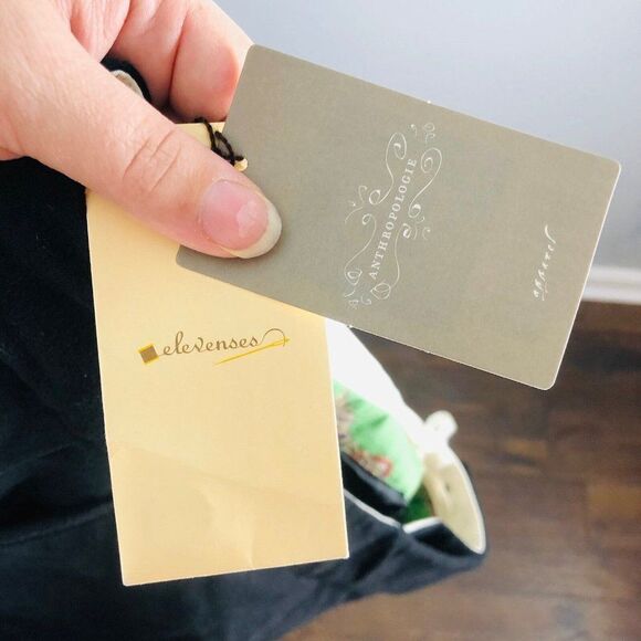 Anthropologie Elevenses Size 6 Black Slim Business Casual Crop Pant - Picture 8 of 12